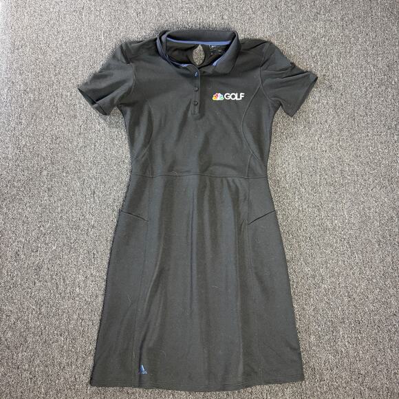 Vintage Dresses & Skirts - Vintage Y2k Adidas Team Issue Golf Channel Black Breathable Golf Dress Women's 4